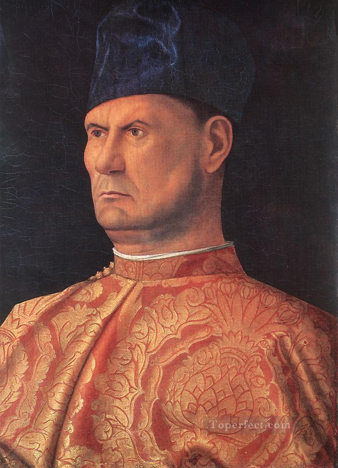 Portrait of a condottiere Renaissance Giovanni Bellini Oil Paintings
